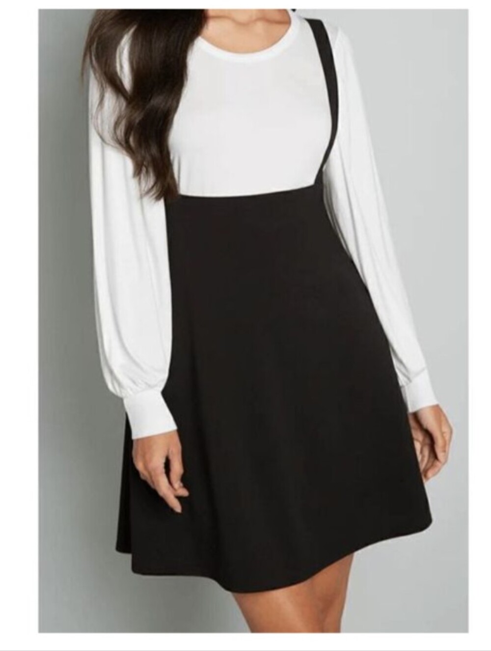 Modcloth Black Overall Winner Skirt